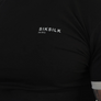 SikSilk - Black and Ecru Ringer T-Shirt